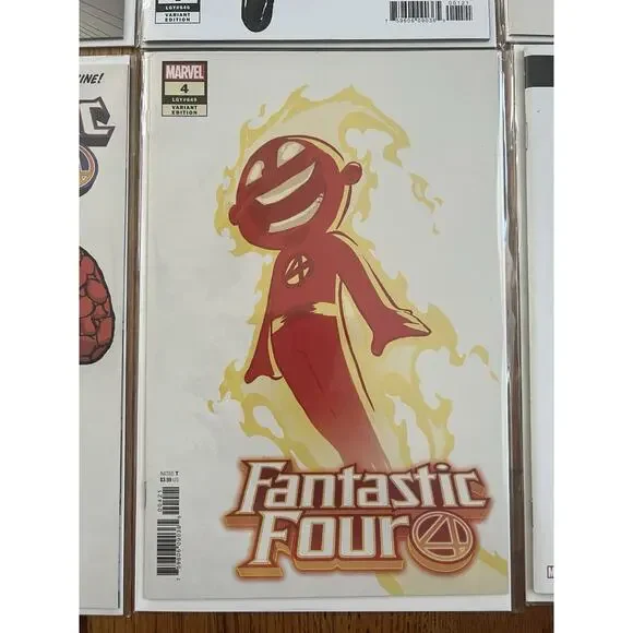 Fantastic Four 1 2 3 4 Complete Skottie Young Variant Set Marvel & #5